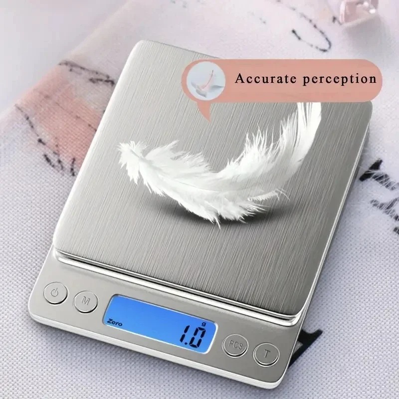 Candle Wax Scale - AccuWeight デジタルキッチンスケール ステンレススチール製食品スケール LCD ディスプレイ付き 調理材料の正確な計量