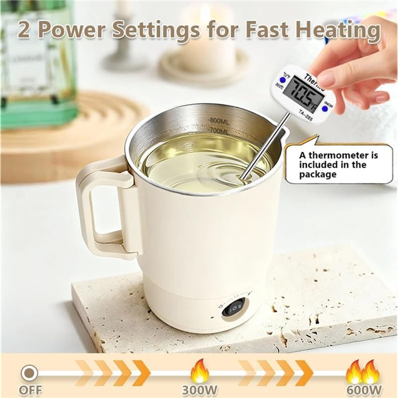 A47U 電気ワックス溶解ポットキット 温度計付き 800M - Candle Making Supplies Uk のレビューと価格