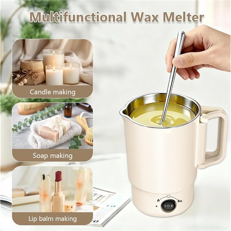 A47U 電気ワックス溶解ポットキット 温度計付き 800M - Candle Making Supplies Uk のレビューと価格
