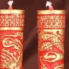 結婚式用品、お祝いの赤い蝋の装飾、龍と鳳凰のキャンドル - Candle Supplies Phoenix のレビューと価格