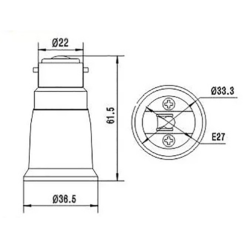 2 個耐火 B22 から E27/E26 ランプホルダーアダ - Candle Making Supplies Uk のレビューと価格