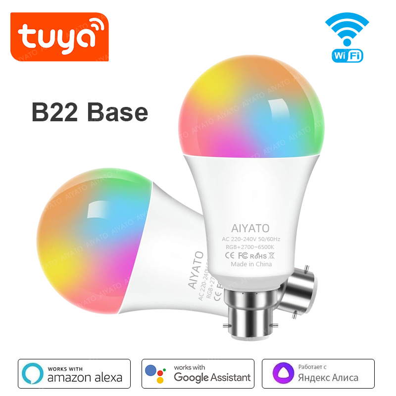 B22ベース UK TUYA Wifiスマート電球 Blue - Candle Making Supplies Uk のレビューと価格